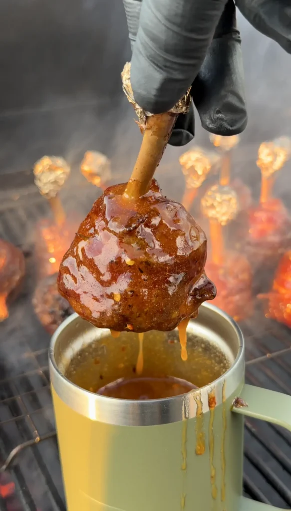 dipped chicken leg lollipops 