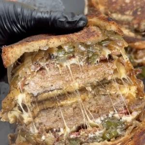 griddled breakfast sandwich