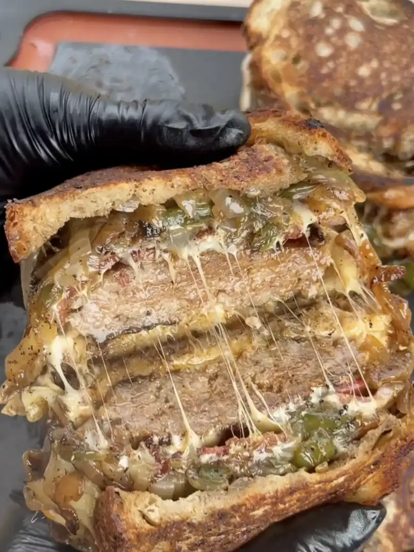griddled breakfast sandwich