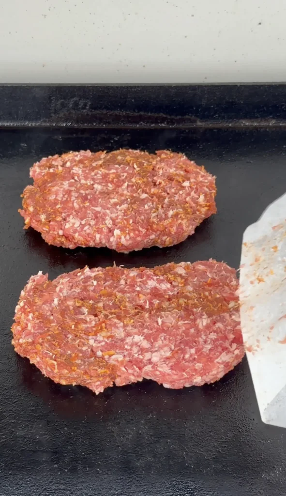 pork and chorizo patties mixed together