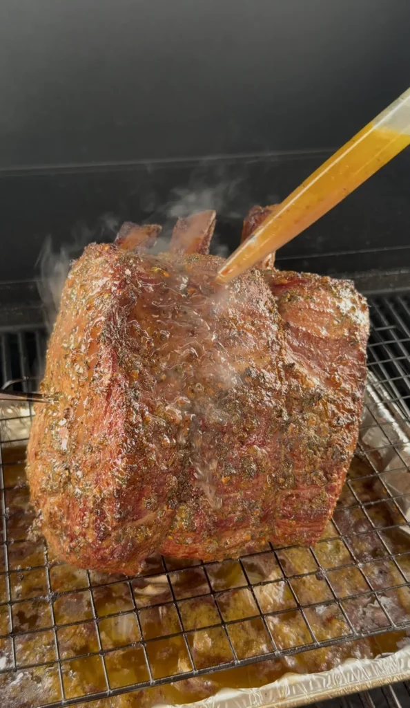 reverse seared prime rib roast