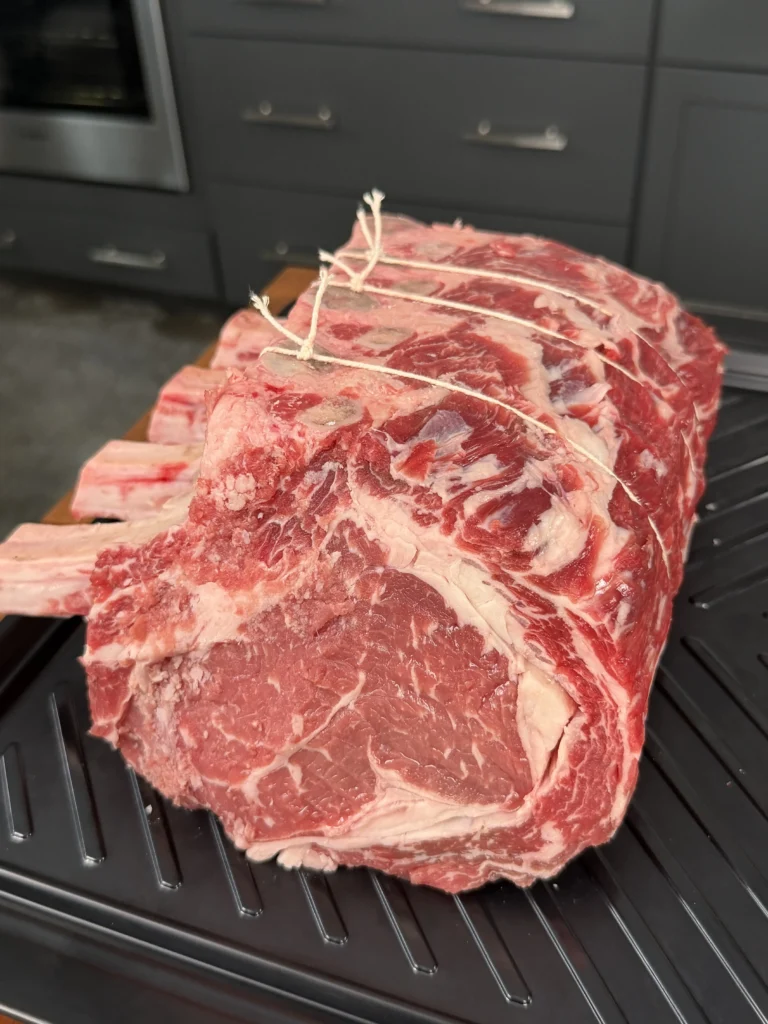 prepped prime rib