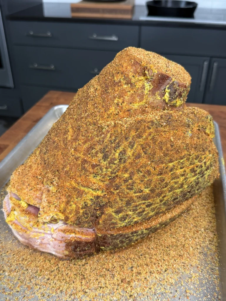 seasoned christmas ham
