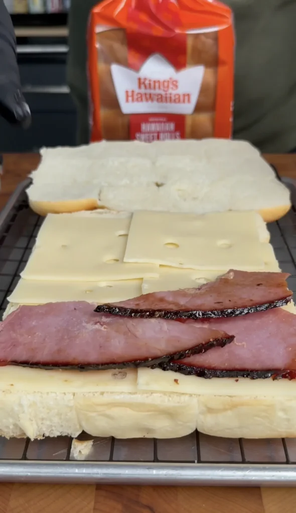 assembled sliders on a wire rack