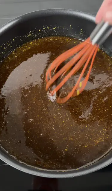 honey ham glaze in a bowl