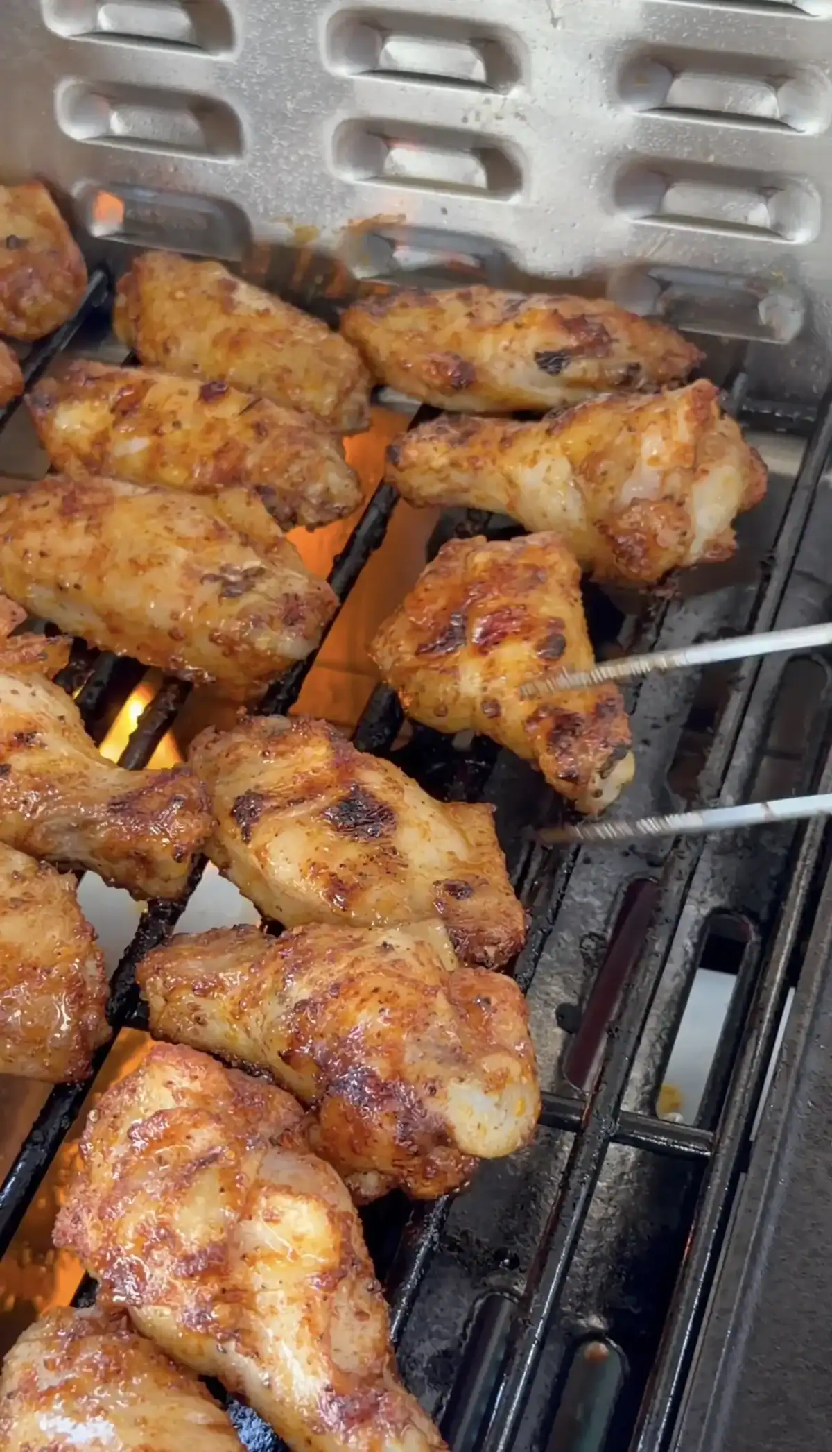 wings over direct heat