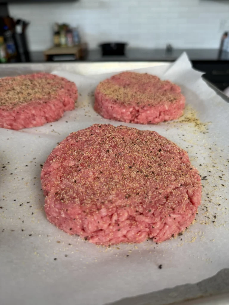 seasoned burgers