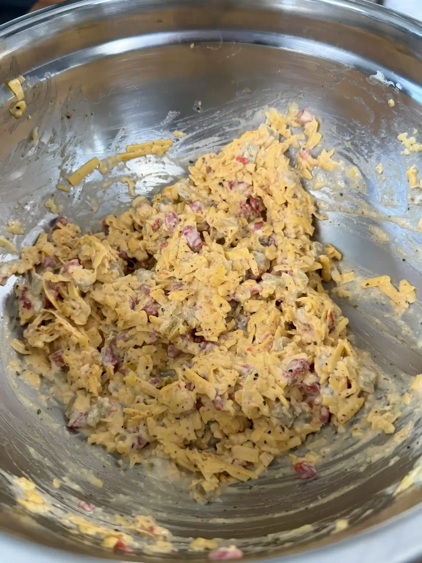 pimento cheese in a bowl