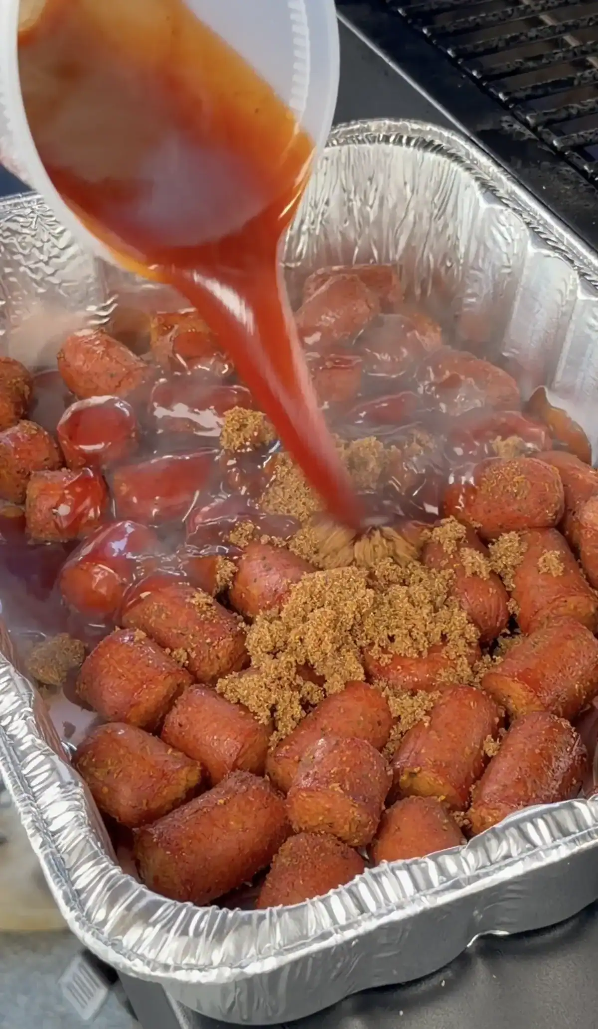 braised hot dog burnt ends