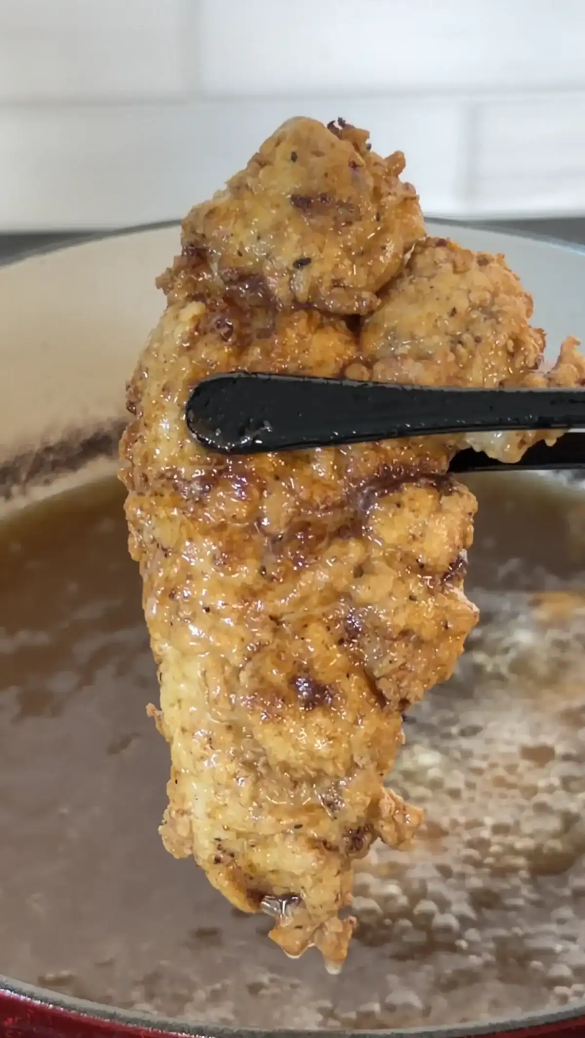 perfectly crispy texture on chicken tenders