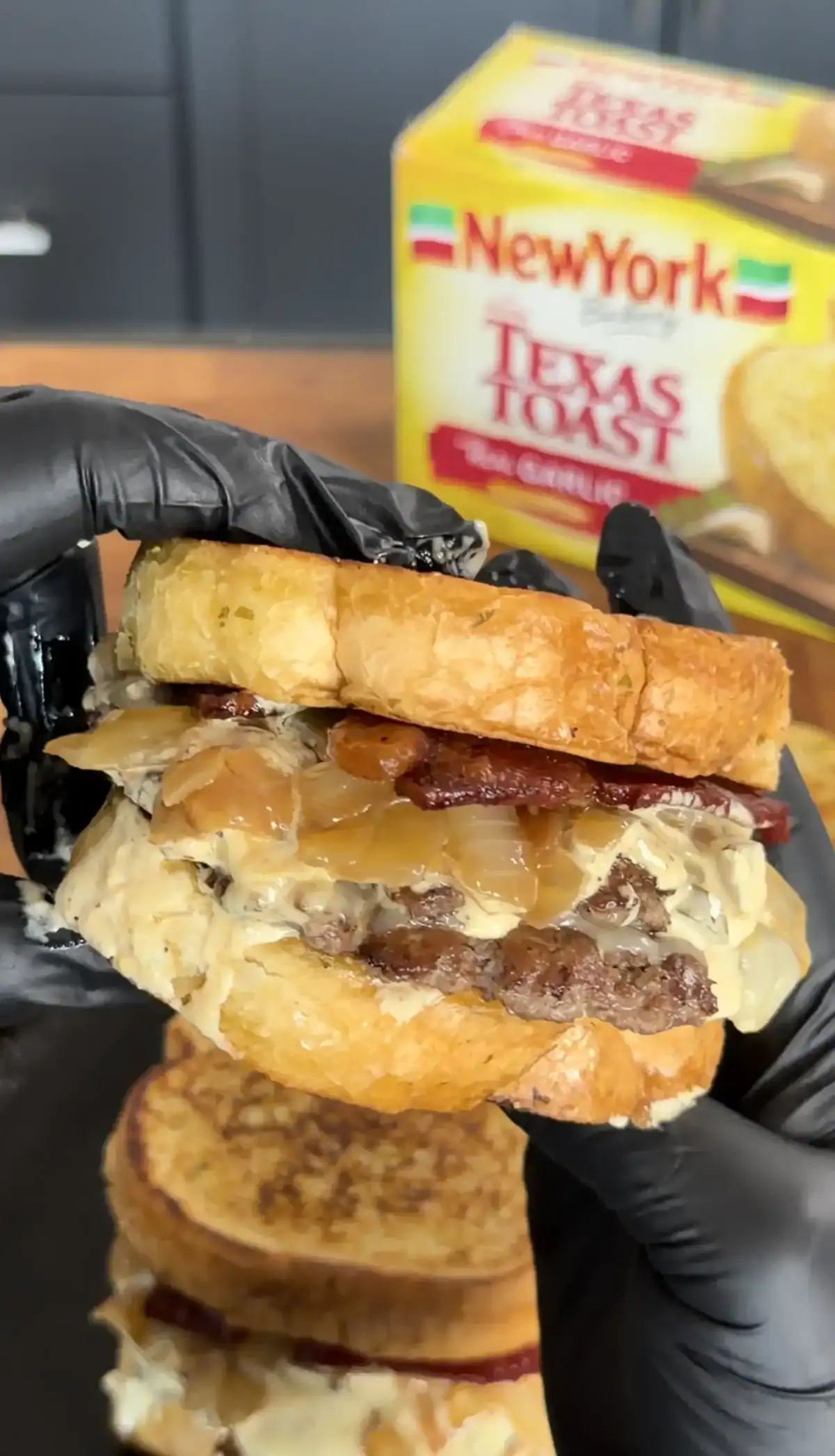 texas toast cheeseburgers
