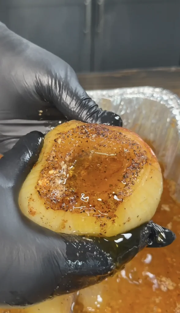 up close on the onion boil recipe