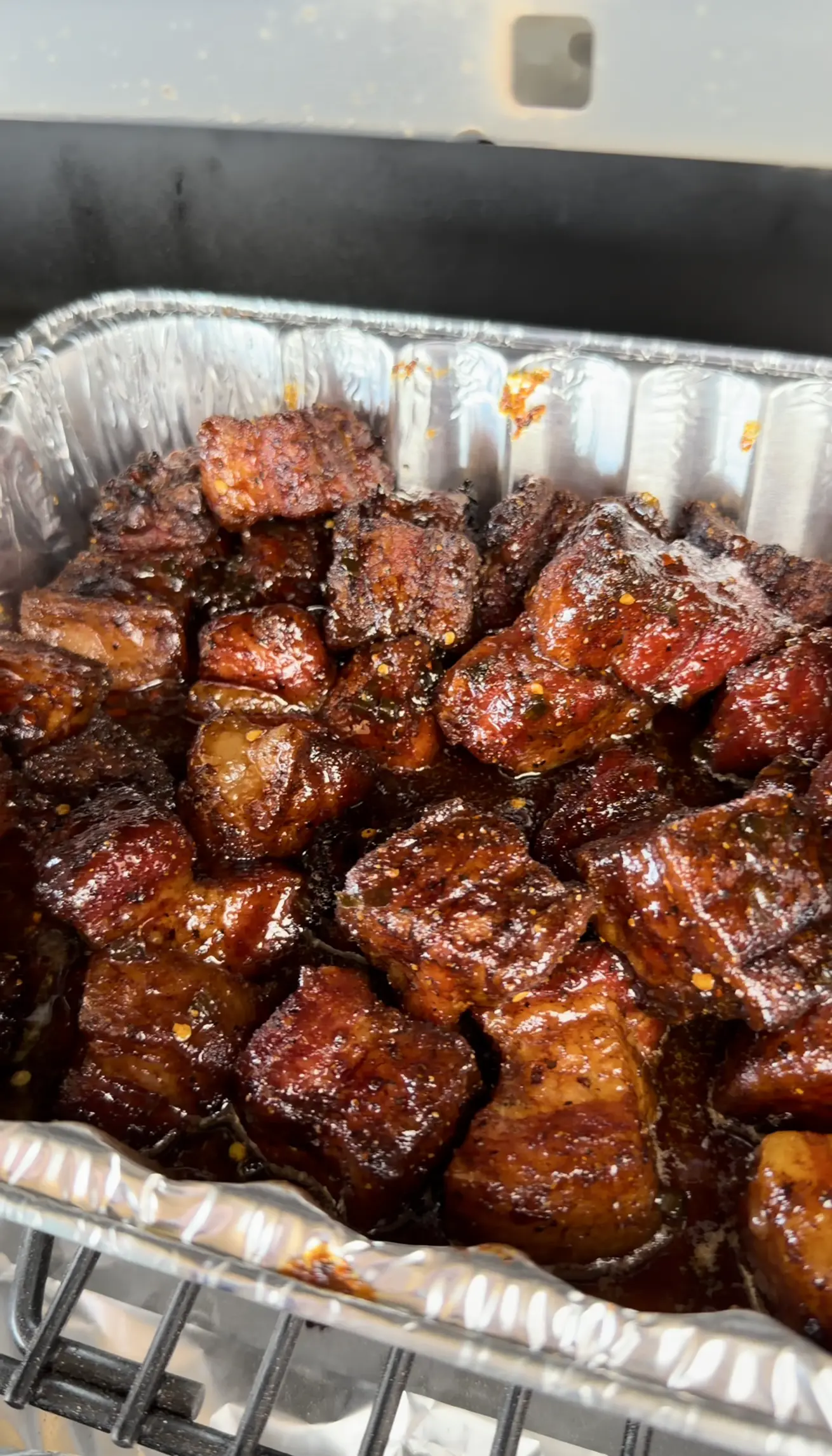 up close on the burnt ends