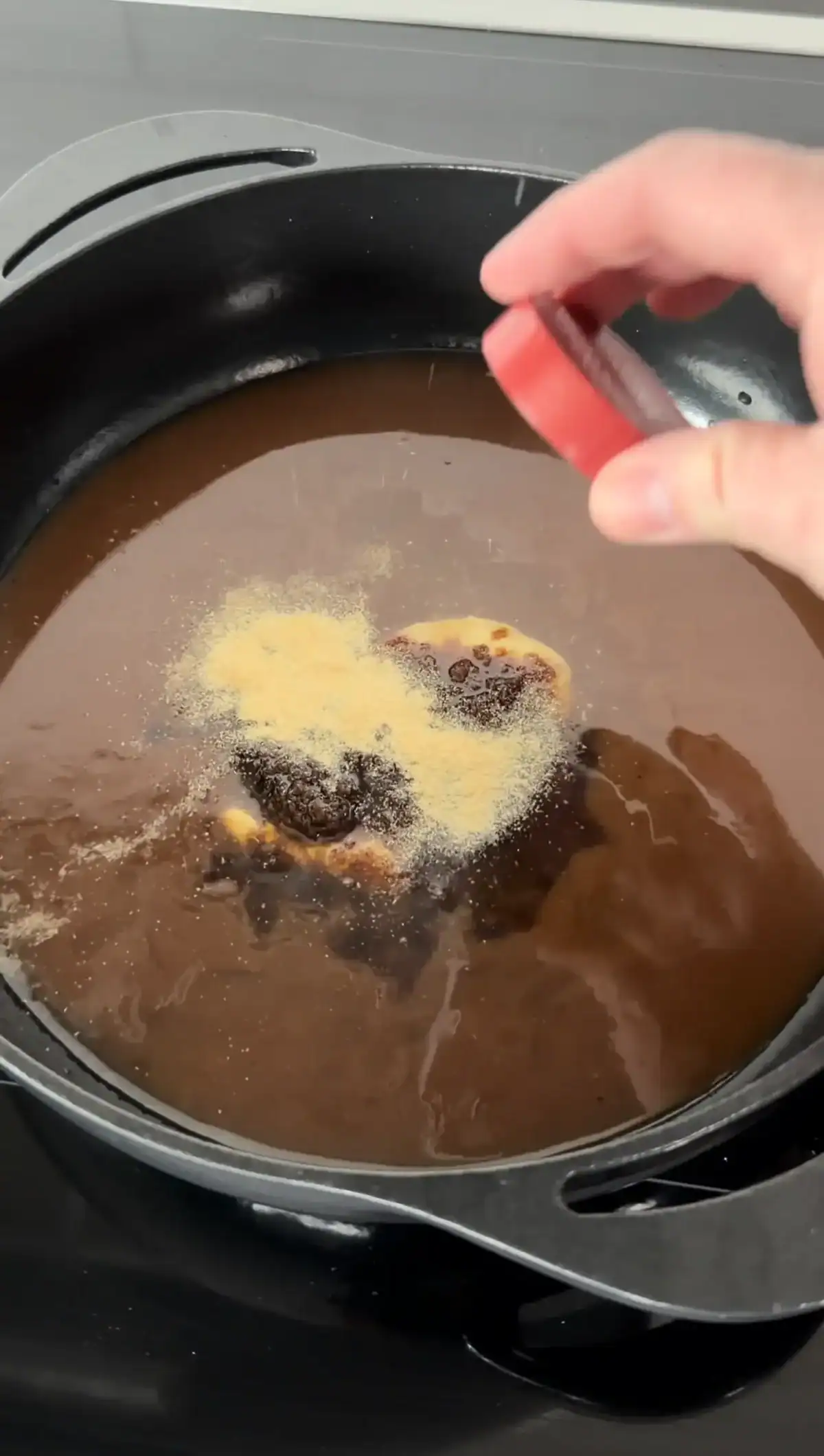 preparing the glaze