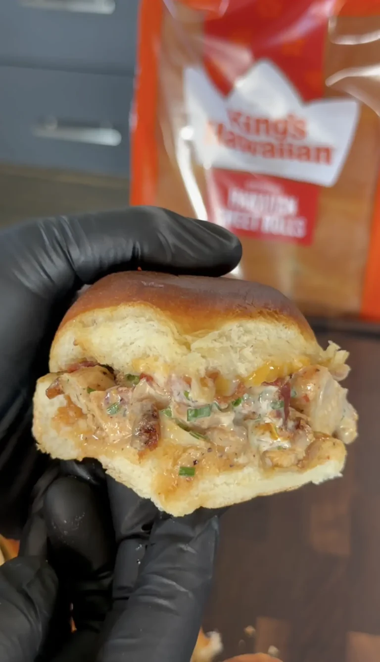 Chicken Bacon Chipotle Ranch Sliders