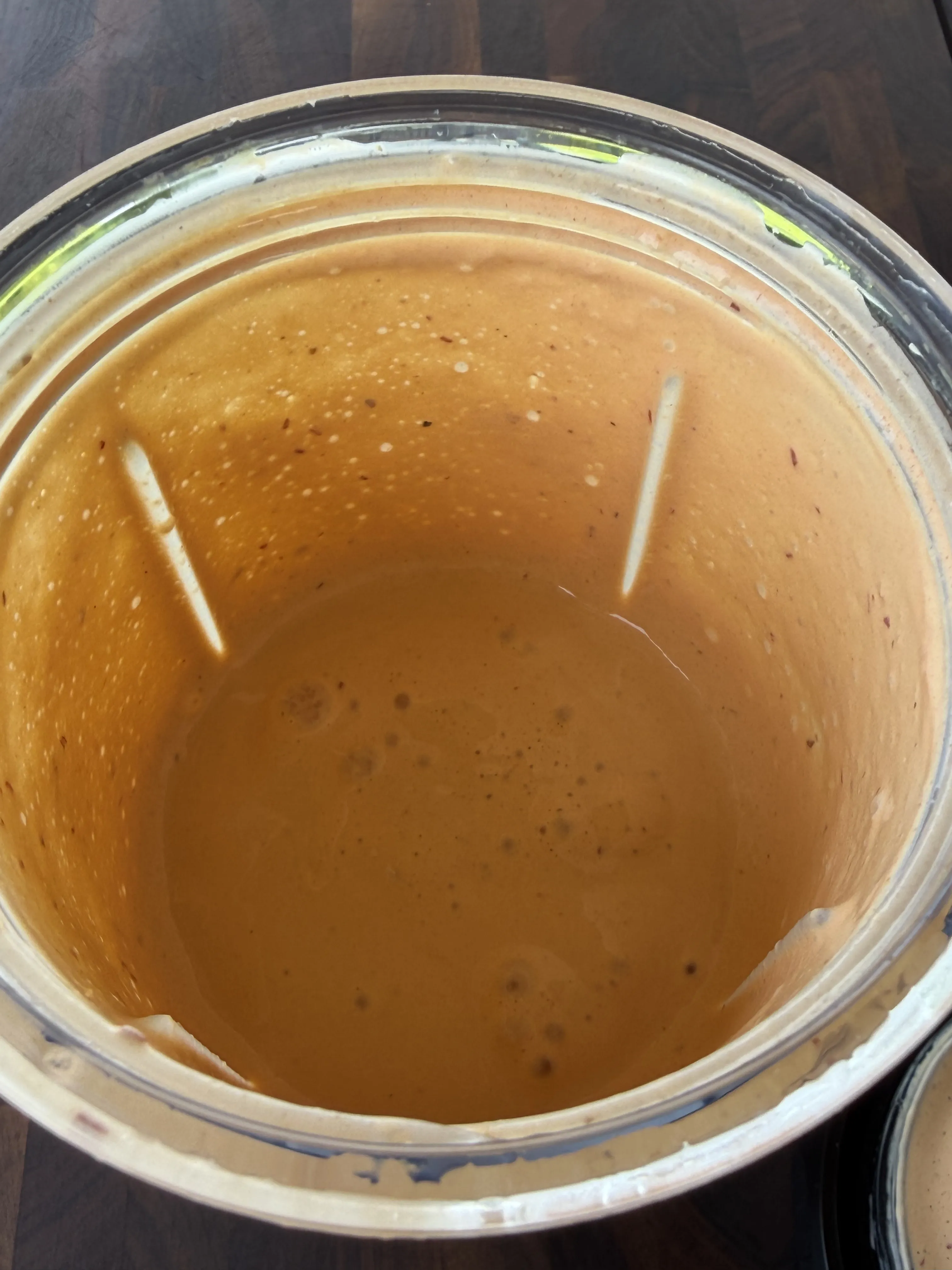 Smoky chipotle crema dipping sauce in a glass bowl ready to serve